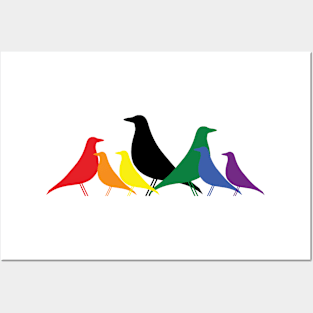 Le Corbusier inspired Eames bird Love is Love gathering Posters and Art